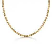Shiny Snake Twist Chain in Yellow 10k Gold