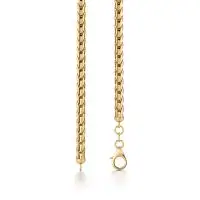 Shiny Snake Twist Chain in Yellow 10k Gold