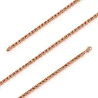 Slick Rope Link Chain in Rose 10k Gold