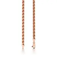 Slick Rope Link Chain in Rose 10k Gold