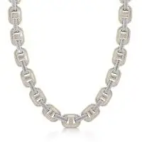Icey Wavez Diamond Necklace in Yellow 10k Gold