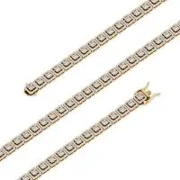 Drip Chainz Diamond Necklace in Yellow 10k Gold