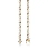 Drip Chainz Diamond Necklace in Yellow 10k Gold