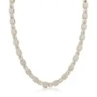 Beat Bling Diamond Necklace in Yellow 10k Gold