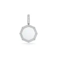 Octadic Keepsake Diamond Pendant in White 10k Gold