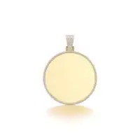 Mini Svelte Keepsake Diamond Pendant in Yellow 10k Gold