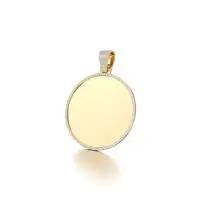 Mini Svelte Keepsake Diamond Pendant in Yellow 10k Gold