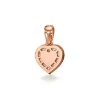 Vibing Heart Diamond Pendant in Rose 10k Gold