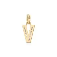 Vibin' V Diamond Pendant in Yellow 10k Gold