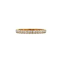 Timeless Sparkling Diamond Ring in Yellow 10k Gold