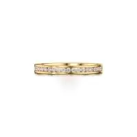 Ritzy Brilliant Diamond Ring in Yellow 10k Gold