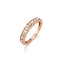 Luxe Eternity Diamond Ring in Rose 10k Gold