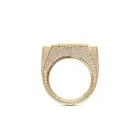 Ritzy Star Diamond Ring in Yellow 10k Gold