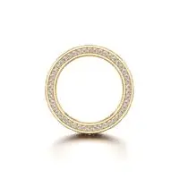 Fancy Cluster Diamond Ring in Yellow 10k Gold