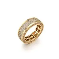 Bussing Rectilinear Diamond Ring in Yellow 10k Gold