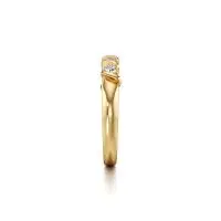 PHAT Twist Diamond Ring in Yellow 10k Gold