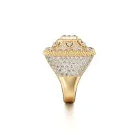 Square Stunner Diamond Ring in Yellow 10k Gold