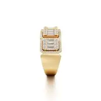 Triumphant Shimmer Diamond Ring in Yellow 10k Gold