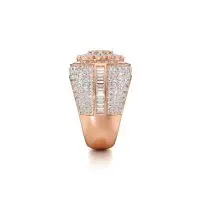 Floral Trophy Diamond Ring in Rose 10k Gold