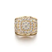 Radiant Biggie Diamond Ring in Yellow 10k Gold