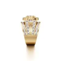 Radiant Biggie Diamond Ring in Yellow 10k Gold