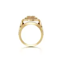 Irie Big Diamond Ring in Yellow 10k Gold