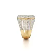 Bling Trophy Diamond Ring in Yellow 10k Gold