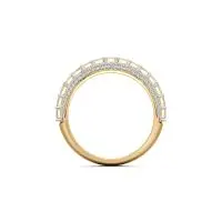 Icy Brilliant Diamond Ring in Yellow 10k Gold