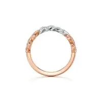 Garish Thorned Cuban Diamond Ring in Rose 14k Gold
