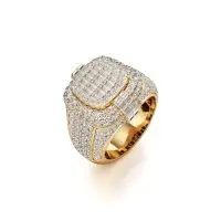 Biggie Bijoux Diamond Ring in Yellow 10k Gold