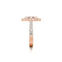 Swanky Marquise Diamond Ring in Rose 10k Gold