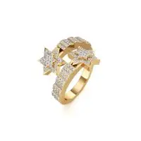 Starry Both Ways Diamond Ring in Yellow 10k Gold