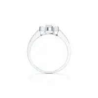 Snazzy Love Diamond Ring in White 10k Gold