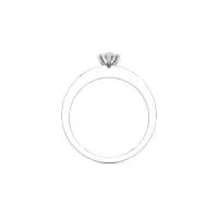 Classic Beat Diamond Ring in White 10k Gold