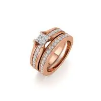 Forever Promise Diamond Ring in Rose 10k Gold