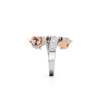 Rosebird Bling Diamond Ring in Rose 10k Gold
