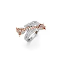 Rosebird Bling Diamond Ring in Rose 10k Gold
