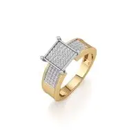Duo Swag Diamond Ring in Yellow 10k Gold