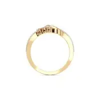 Love Knot Diamond Ring in Yellow 10k Gold