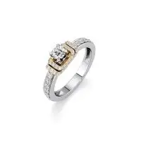 Stunin' Circle Diamond Ring in Yellow 10k Gold