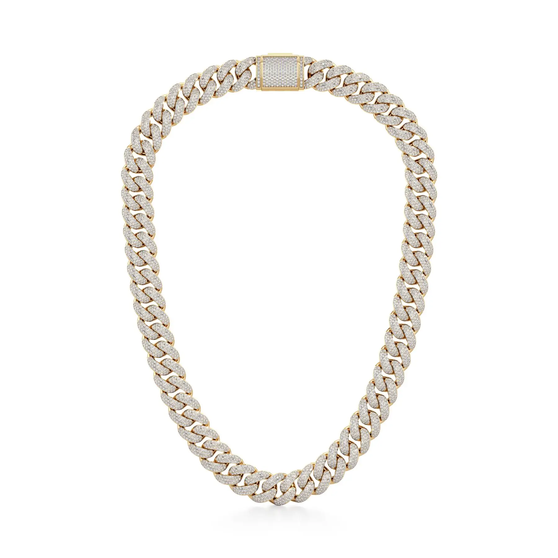 Celebrated Shine Diamond Necklace in Yellow 10k Gold