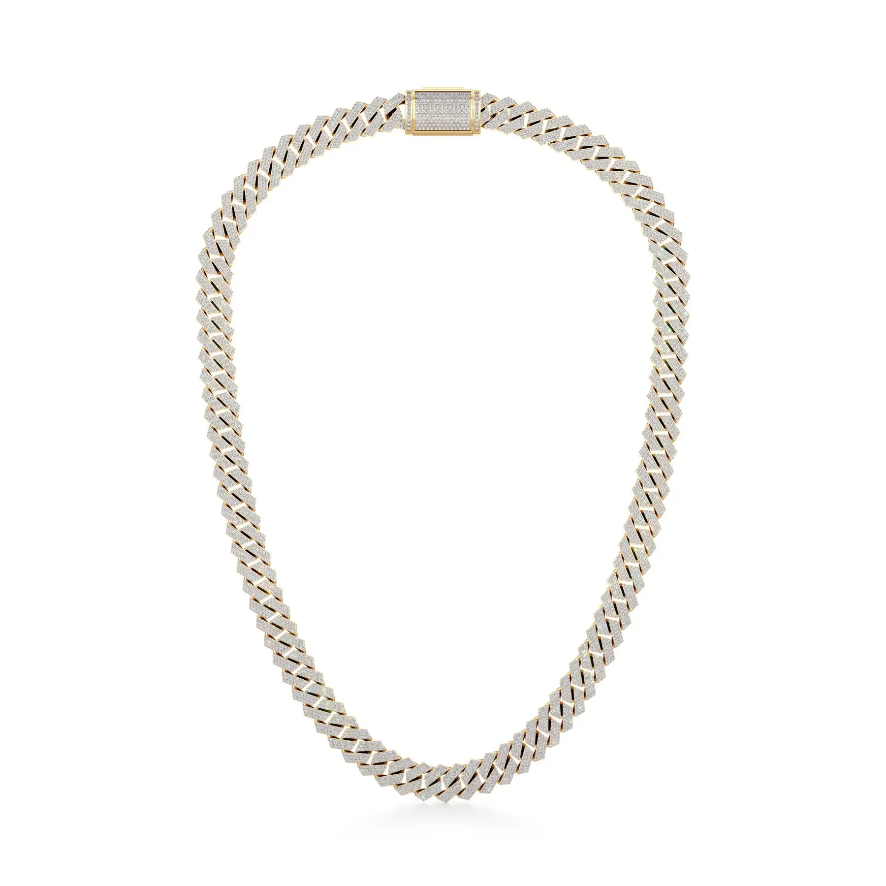 Arctic Aura Diamond Necklace in Yellow 10k Gold