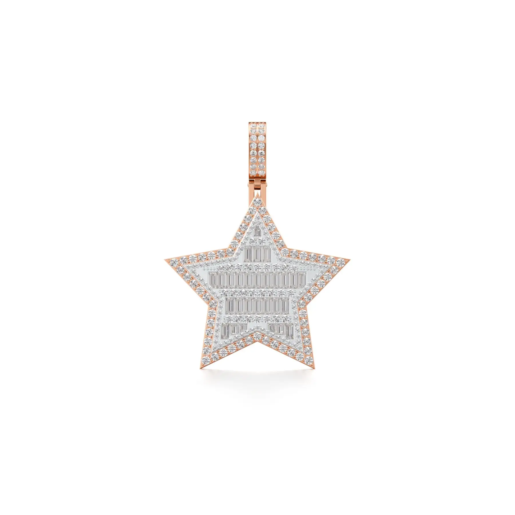 Starlight Diamond Pendant in Rose 10k Gold