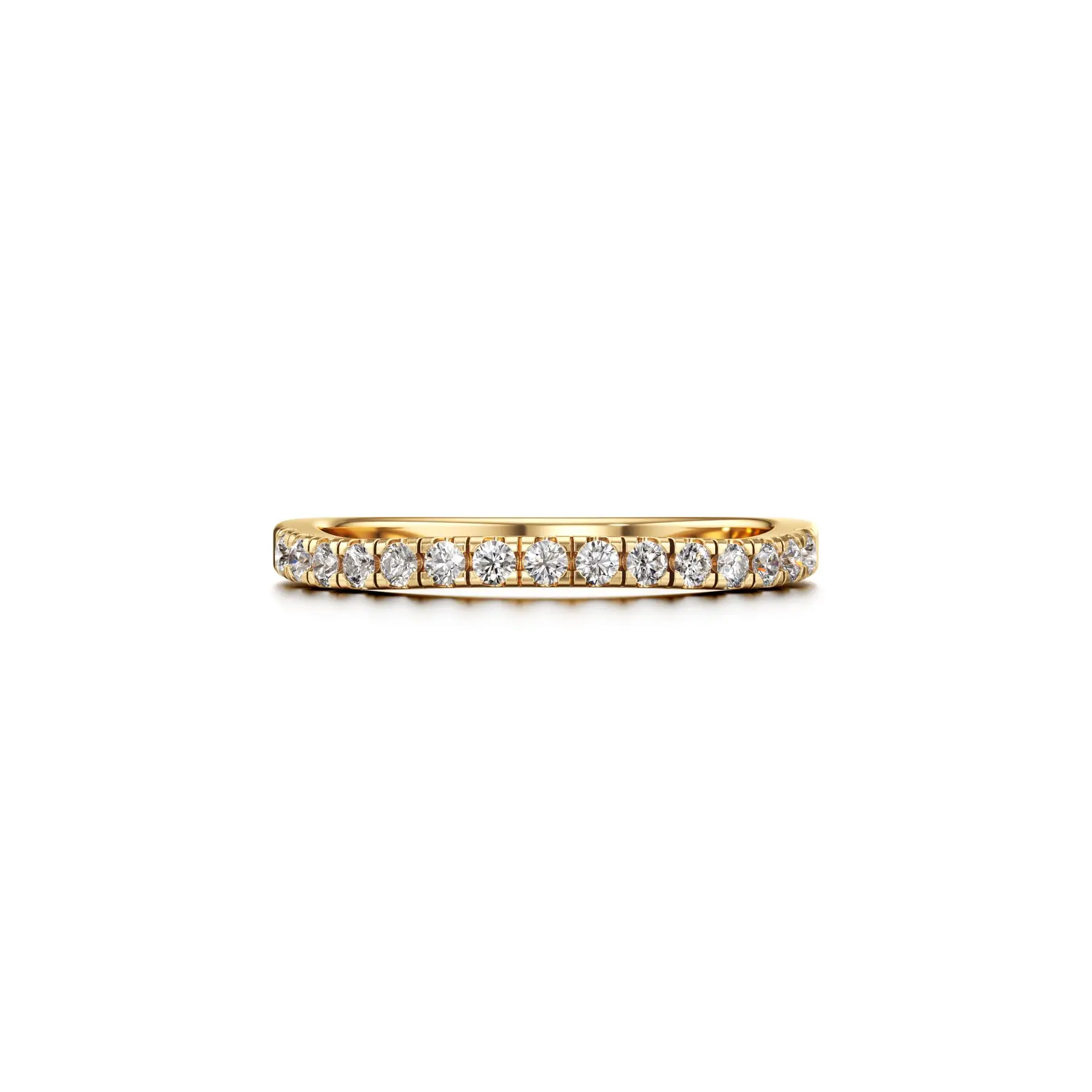 Solitaire Diamond Ring in Yellow 10k Gold
