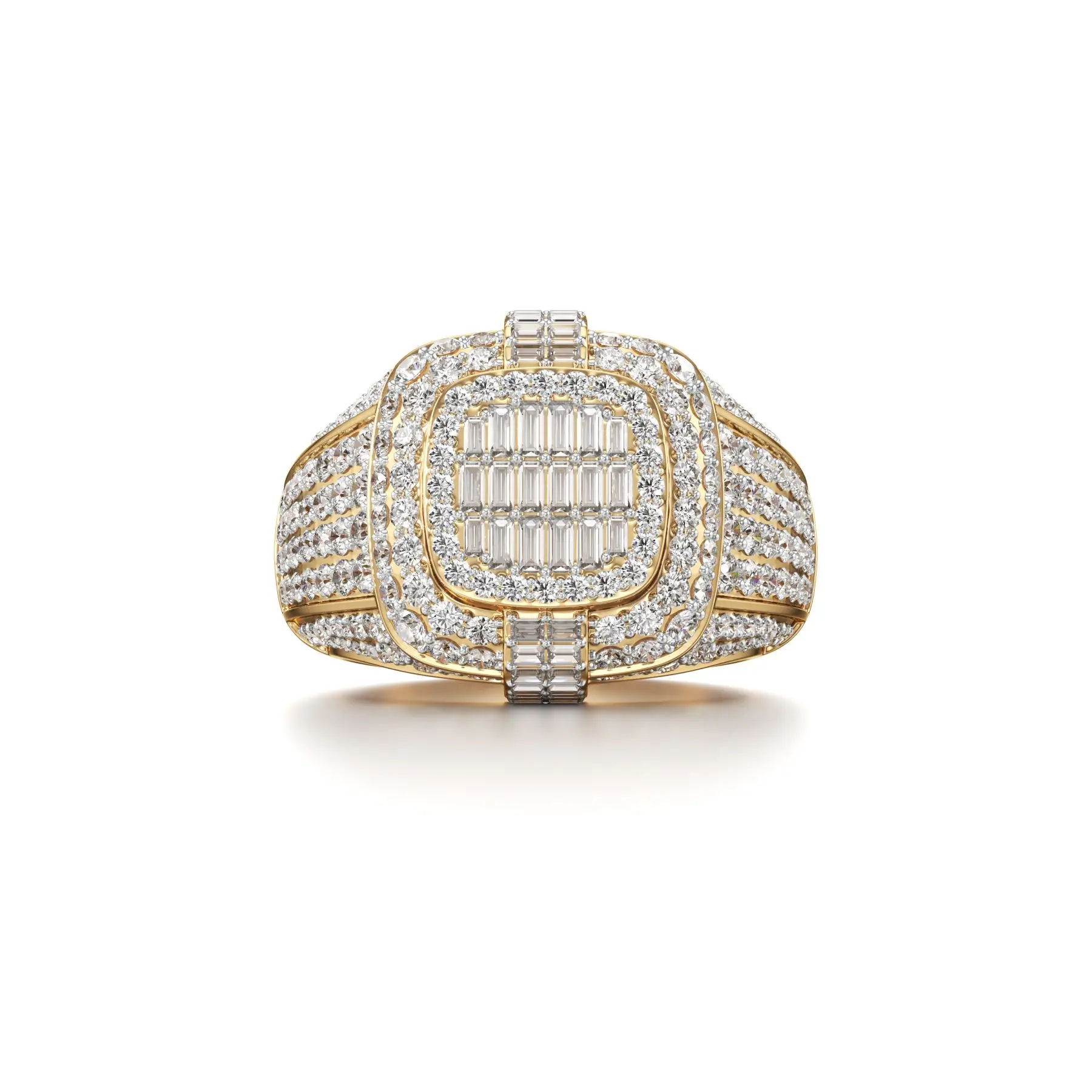 Biggie Bijoux Diamond Ring in Yellow 10k Gold