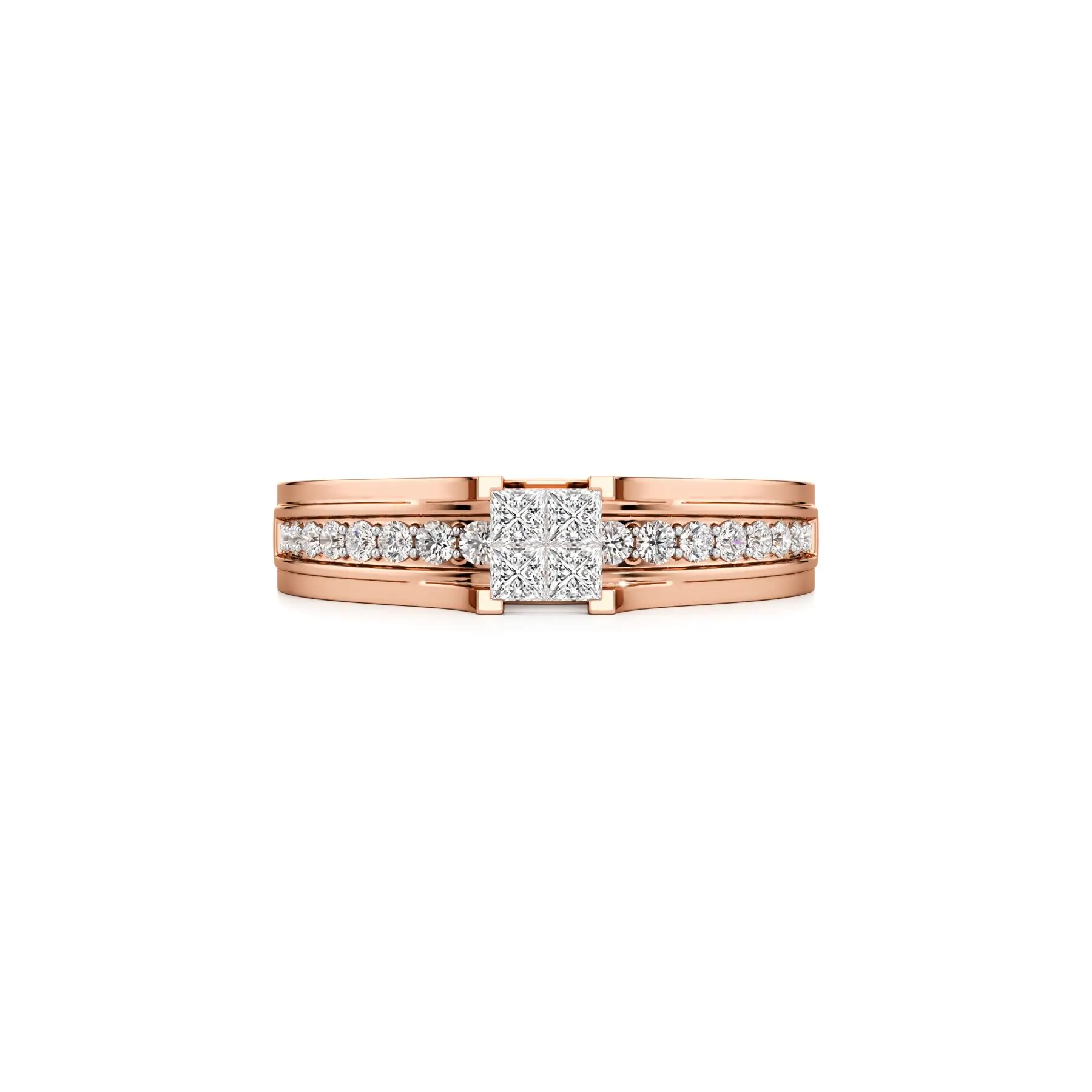 Forever Promise Diamond Ring in Rose 10k Gold