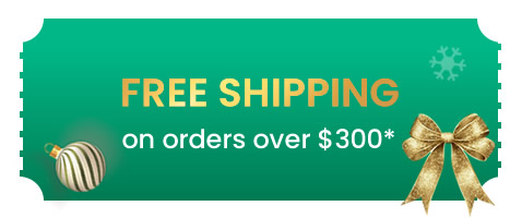 Free Shipping on all orders above $300