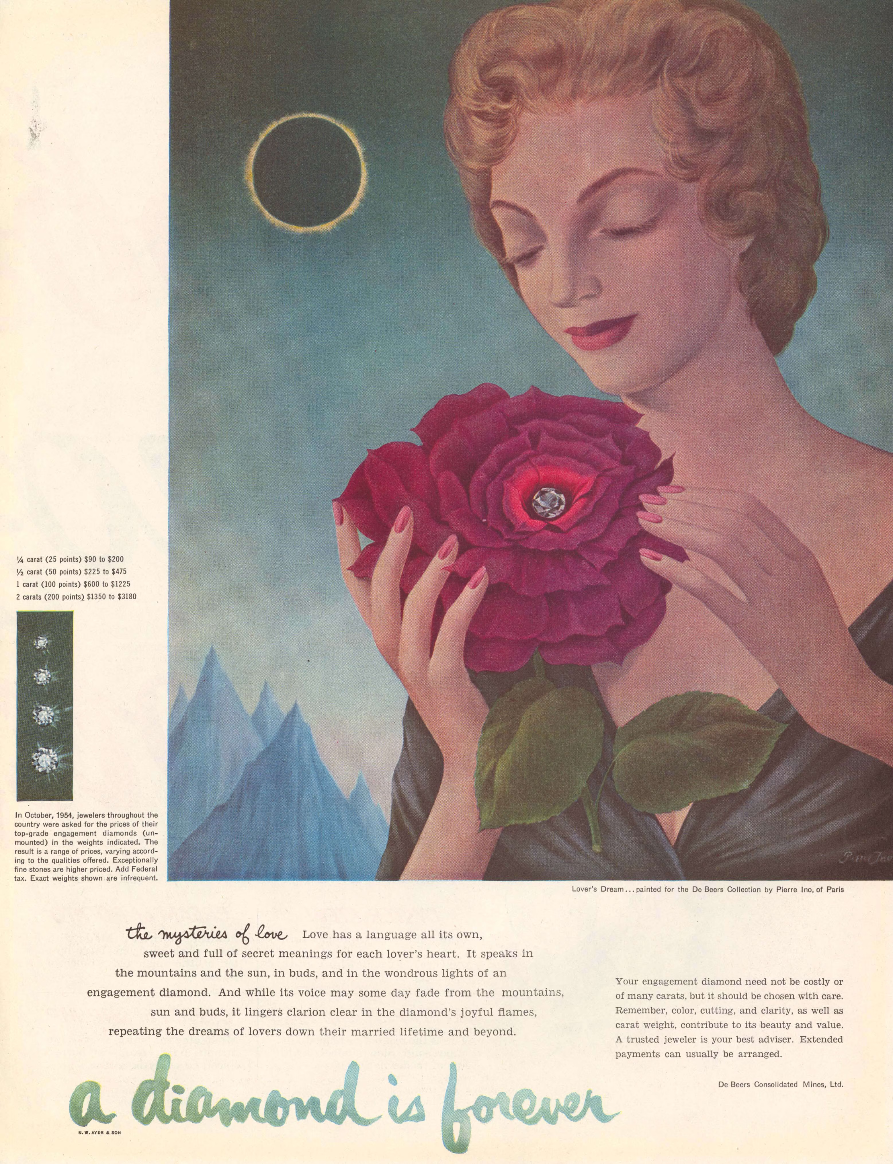 "A Diamond is Forever" a marketing campaign by De Beers in 1947